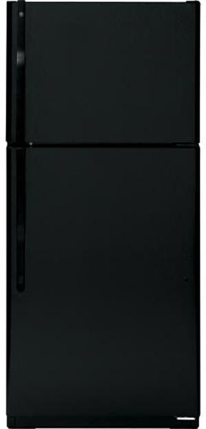 18.0 cu. ft. Top-Freezer Refrigerator with 4 Glass Shelves, Gallon Door Storage, Dual Interior Lighting System, Upfront Temperature Controls and Automatic Icemaker: Black