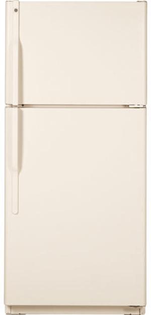 18.0 cu. ft. Top-Freezer Refrigerator with 4 Glass Shelves, Gallon Door Storage, Dual Interior Lighting System, Upfront Temperature Controls and Automatic Icemaker: Bisque