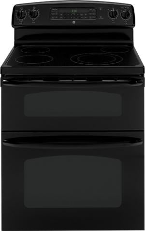 30" Electric Range with 4 Radiant Elements, 4.4 cu. ft. Self Clean Oven, 2.2 cu. ft. Self Clean Upper Oven, Dual Heating Element and TrueTemp Oven Temperature System: Black image