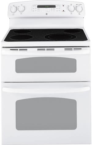 30" Electric Range with 4 Radiant Elements, 4.4 cu. ft. Self Clean Oven, 2.2 cu. ft. Self Clean Upper Oven, Dual Heating Element and TrueTemp Oven Temperature System: White image