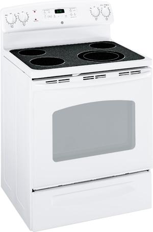 30" Electric Range with 4 Radiant Elements, 5.3 cu. ft. Self Clean Oven, QuickSet IV Oven Controls and Storage Drawer: White image