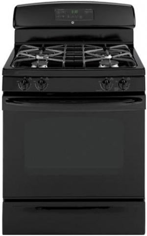 30" Freestanding Gas Range with PowerBoil 15000BTU burner / Warming Zone, 5.0 cu. ft. Self-Cleaning Oven / Storage Drawer / Black image