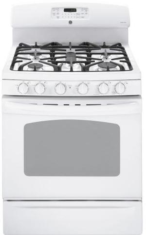 30" Freestanding Gas Range with 5 Sealed Burners, 5.0 cu. ft. Self Clean Oven, Non-Stick Griddle, PowerBoil Burner and TrueTemp Temperature Management System: White image