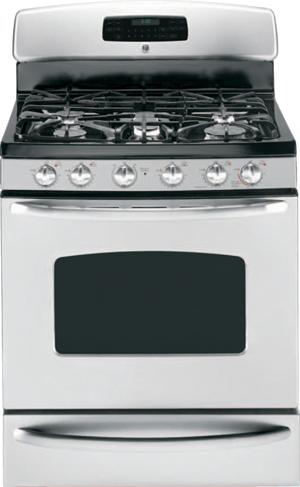 30" Freestanding Gas Range with 5 Sealed Burners, 5.0 cu. ft. Self Clean Oven, Non-Stick Griddle, PowerBoil Burner and TrueTemp Temperature Management System: Stainless Steel image