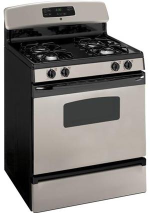 30" Gas Range with 4 Sealed Burners, 4.8 cu ft. Manual Clean Oven, QuickSet III Oven Controls and Slide-Out Broiler Drawer: CleanSteel image