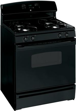 30" Gas Range with 4 Sealed Burners, 4.8 cu ft. Manual Clean Oven, QuickSet III Oven Controls and Slide-Out Broiler Drawer: Black