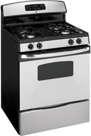 30" Gas Range with 4 Sealed Burners, 4.8 cu ft. Manual Clean Oven, QuickSet III Oven Controls and Slide-Out Broiler Drawer: Stainless Steel image