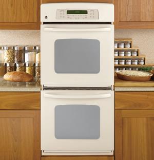 GE 27" Electric Double Oven Built In-Bisque