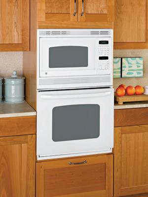 GE 27" Electric Oven/Microwave Combo Built In-White image