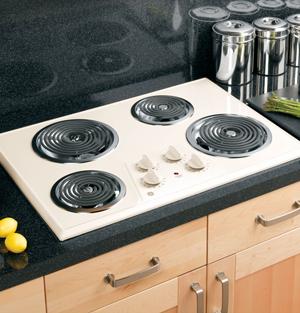 GE 30" Electric Cooktop-Bisque image