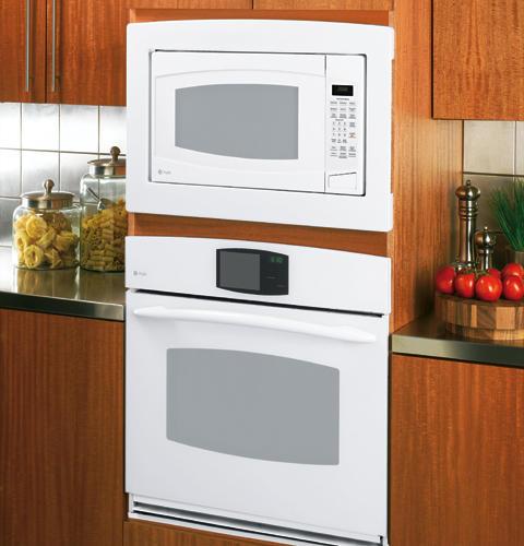 GE 27" Built In Microwave Deluxe Trim Kit-White image