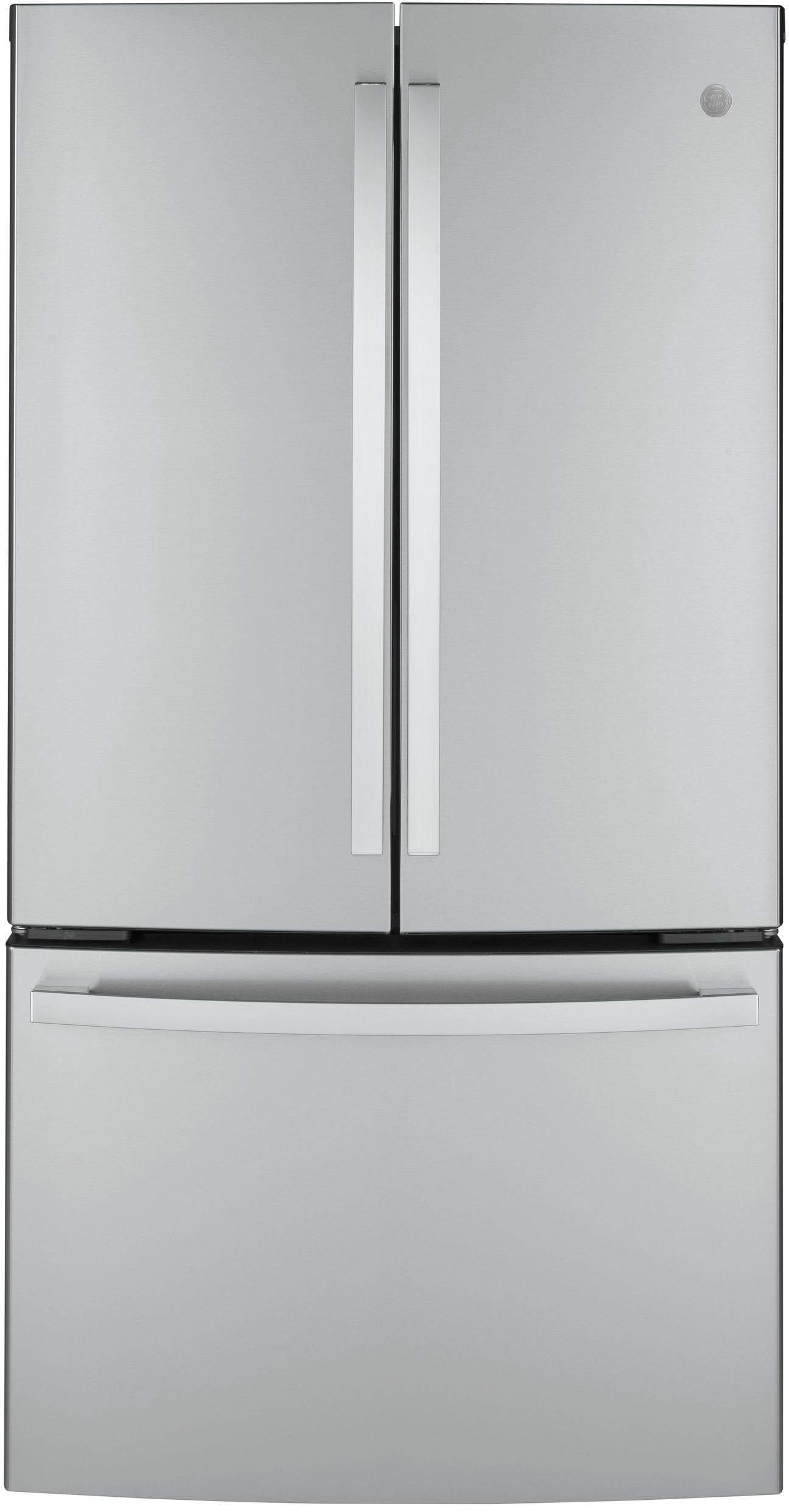 GE 23.1 Cu. Ft. Fingerprint Resistant Stainless Steel Counter Depth French Door Refrigerator image