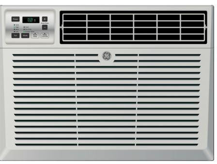 GE 115 Volt Electronic Air Conditioner-Gray image