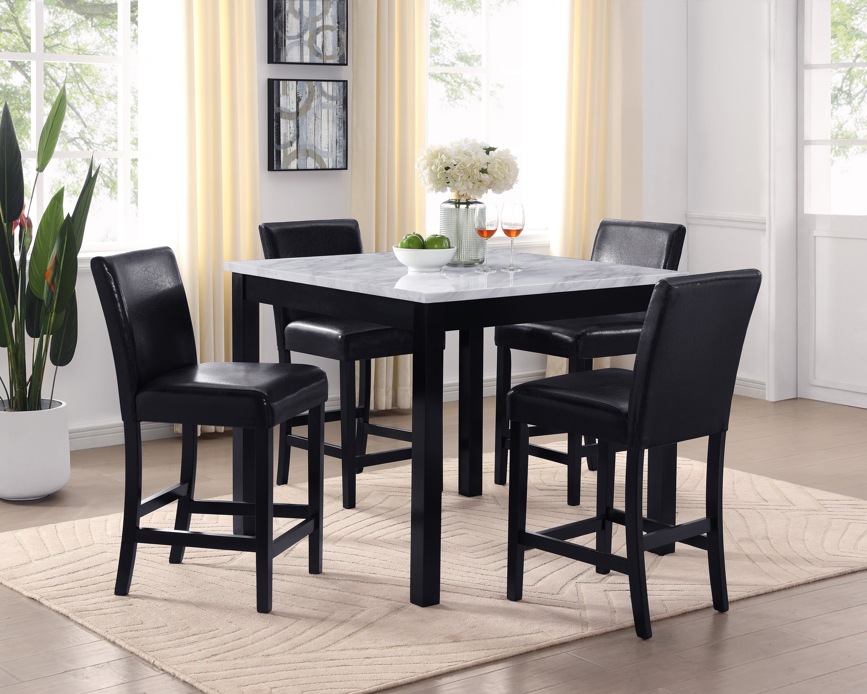 Lennon 5-Piece Counter Height Table Set