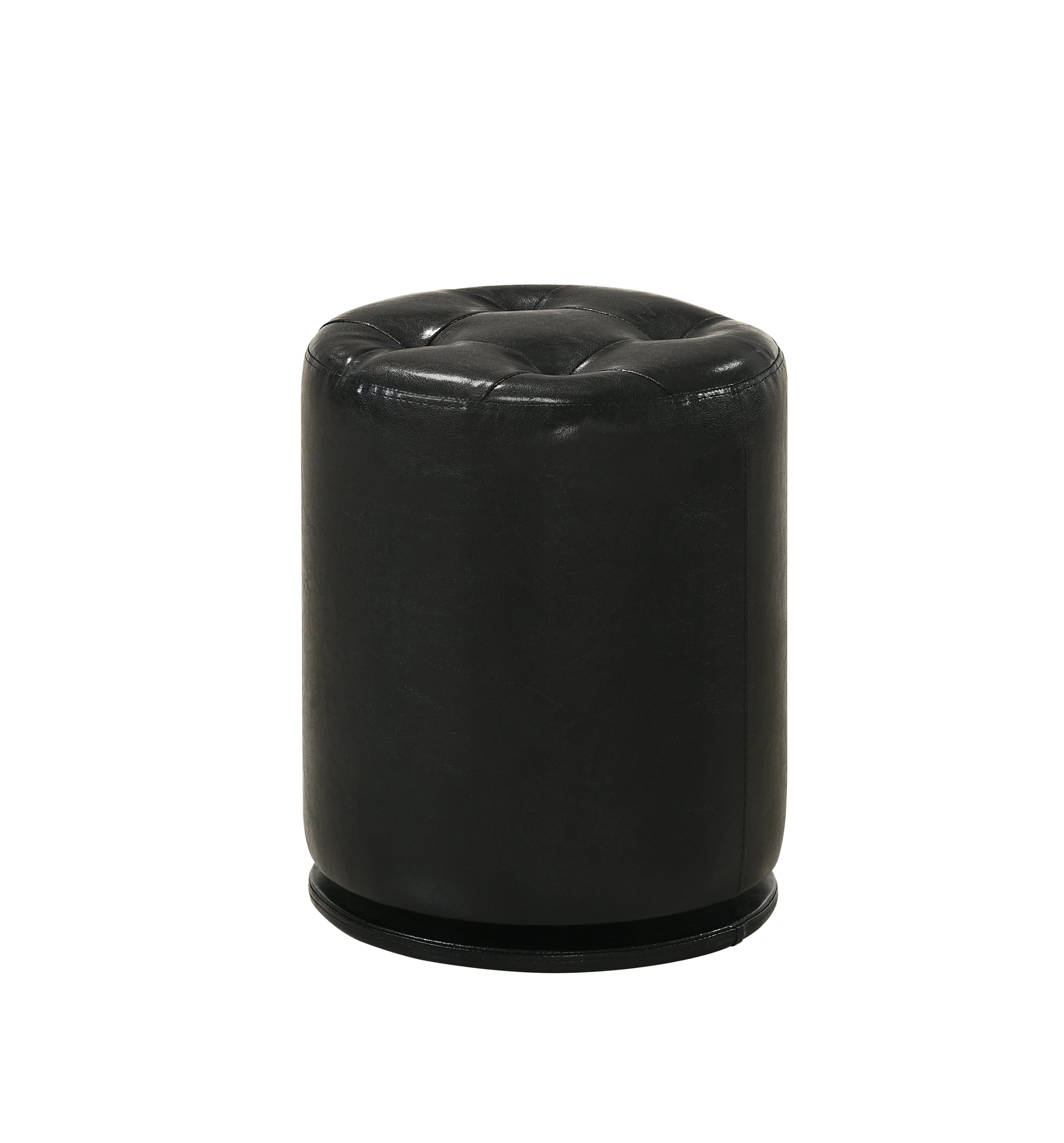 MORGAN ROUND SWIVEL STOOL BLACK