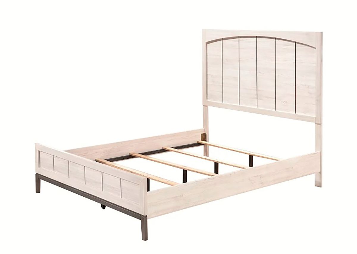 Crown Mark Furniture Veda Queen Panel Bed in Beige B3300-Q