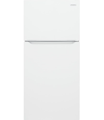 Frigidaire 18.3 CF Top Mount Refrigerator Glass Shelves ADA OPT-ICEMAKER - White