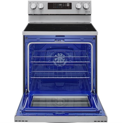 LG 6.3 CF / 30" Electric Range, Convection, Air Fry, ThinQ - Stainless