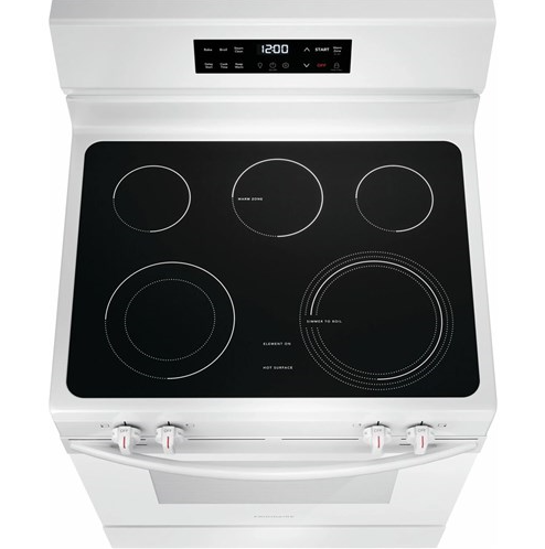 Frigidaire 30" Electric Range with the EvenTemp, steam clean - White