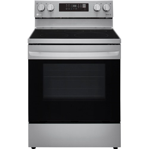 LG 6.3 CF / 30" Electric Range, Convection, Air Fry, ThinQ - Stainless