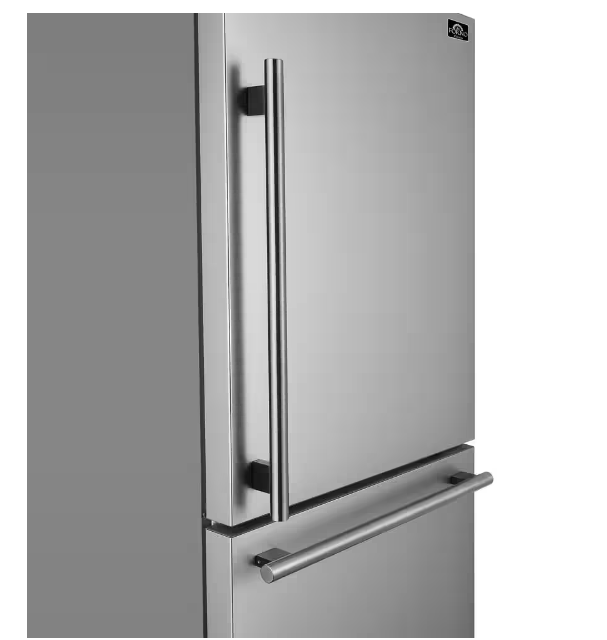 Forno Espresso 17 CF Bottom Mount Refrigerator, Right Swing - Stainless