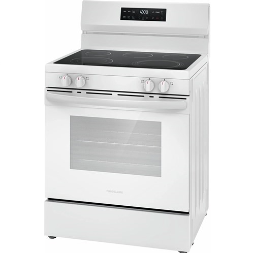 Frigidaire 30" Electric Range with the EvenTemp, steam clean - White