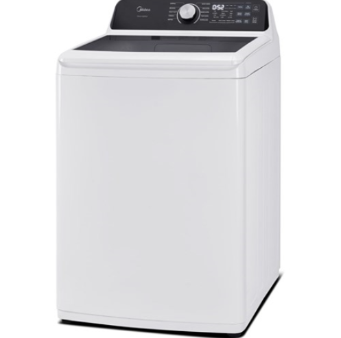 Midea 4.4 CF Top Load Washer, Agitator, Stainless Tub - White