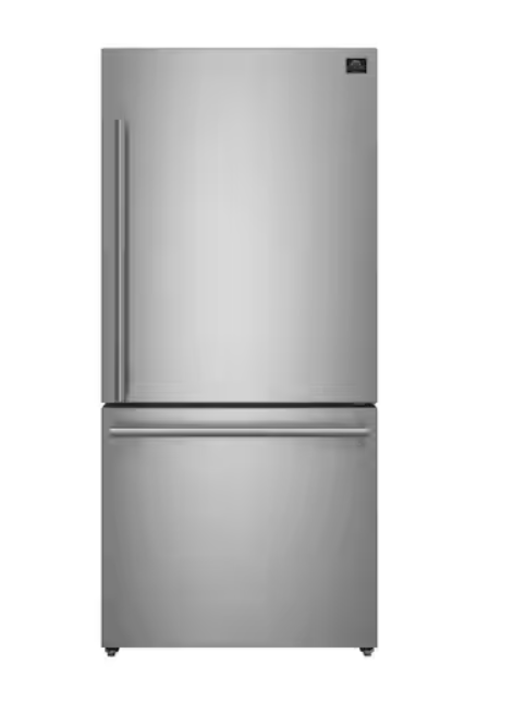 Forno Espresso 17 CF Bottom Mount Refrigerator, Right Swing - Stainless