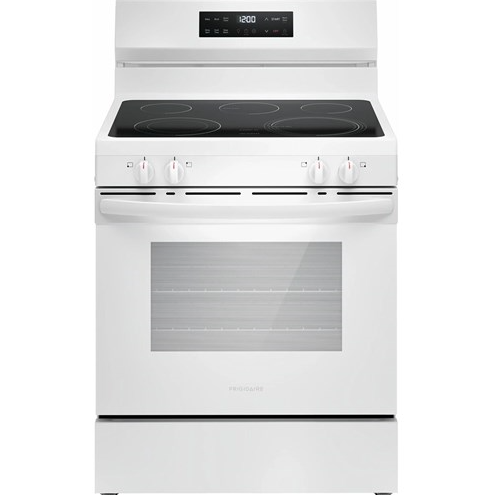 Frigidaire 30" Electric Range with the EvenTemp, steam clean - White