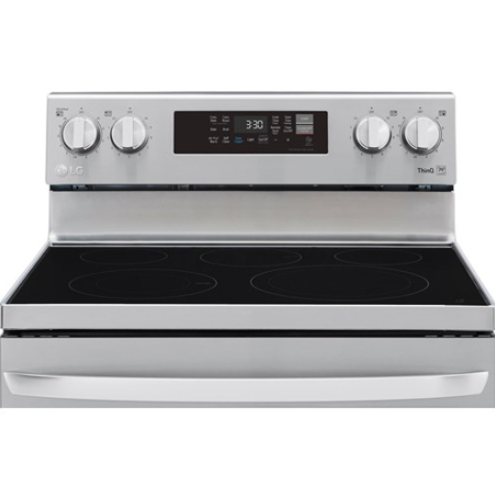 LG 6.3 CF / 30" Electric Range, Convection, Air Fry, ThinQ - Stainless