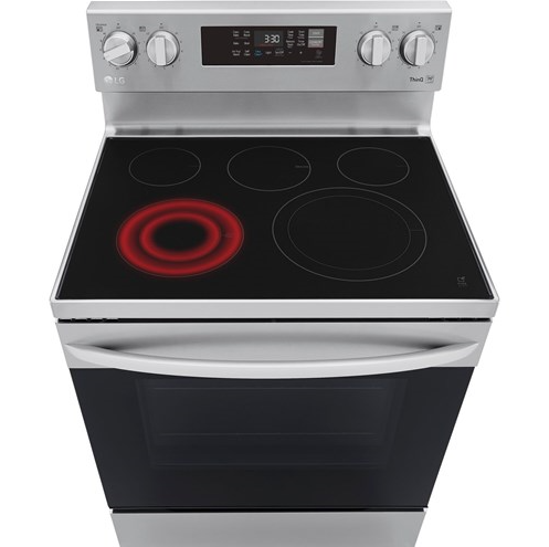 LG 6.3 CF / 30" Electric Range, Convection, Air Fry, ThinQ - Stainless