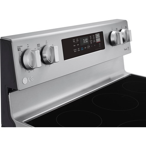 LG 6.3 CF / 30" Electric Range, Convection, Air Fry, ThinQ - Stainless