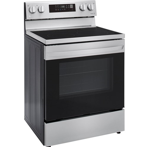 LG 6.3 CF / 30" Electric Range, Convection, Air Fry, ThinQ - Stainless