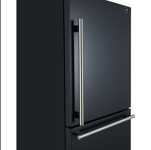 Forno Espresso 17 CF Bottom Mount Refrigerator, Right Swing - Black