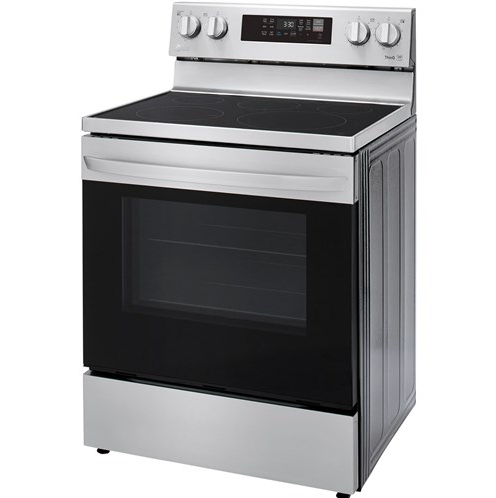 LG 6.3 CF / 30" Electric Range, Convection, Air Fry, ThinQ - Stainless