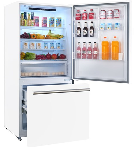 Forno Espresso 17 CF Bottom Mount Refrigerator, Right Swing - White